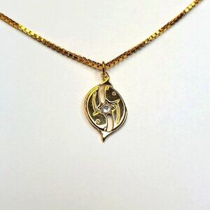 Pisces box chain necklace